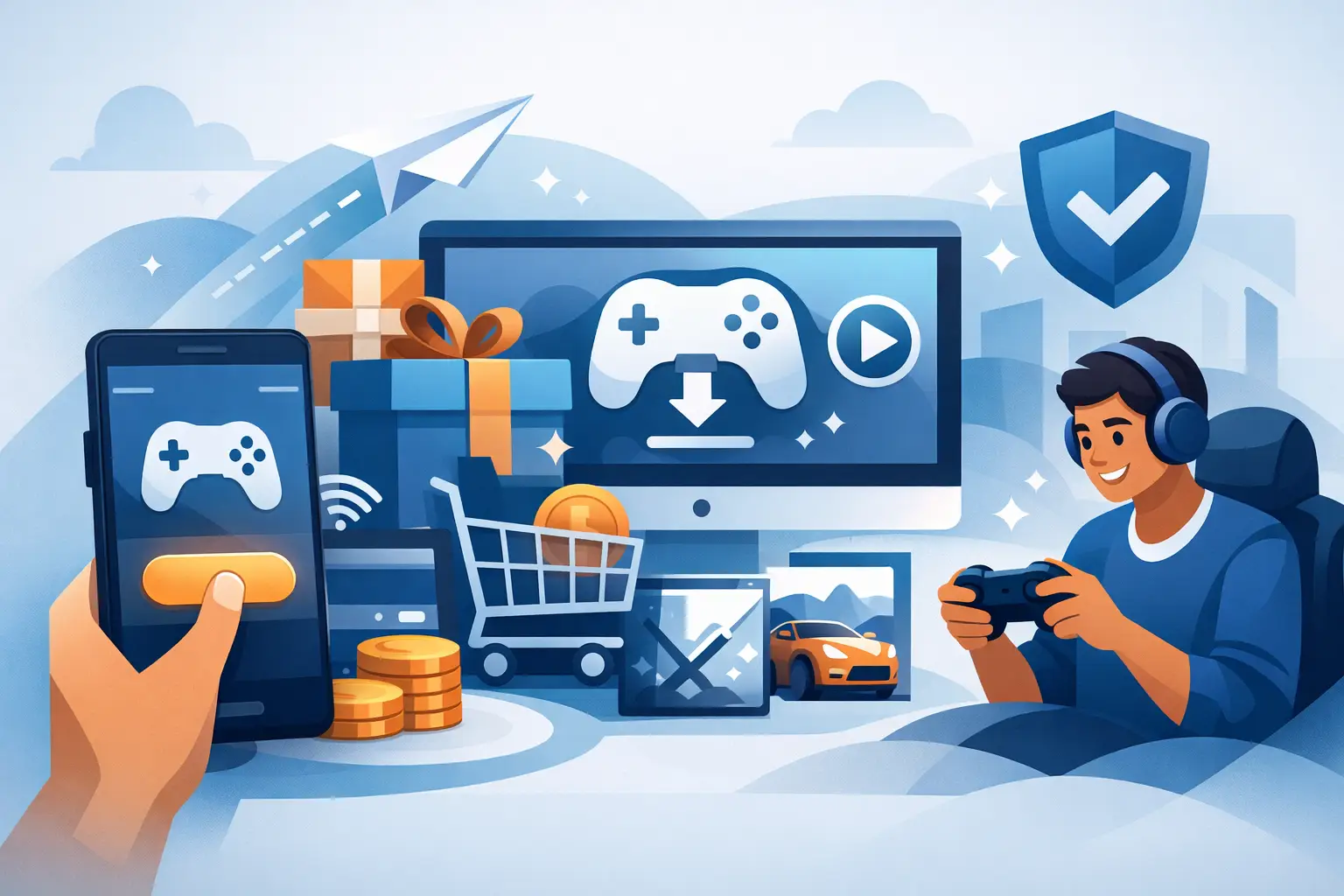Jogos digitais: compra rápida e sem erro