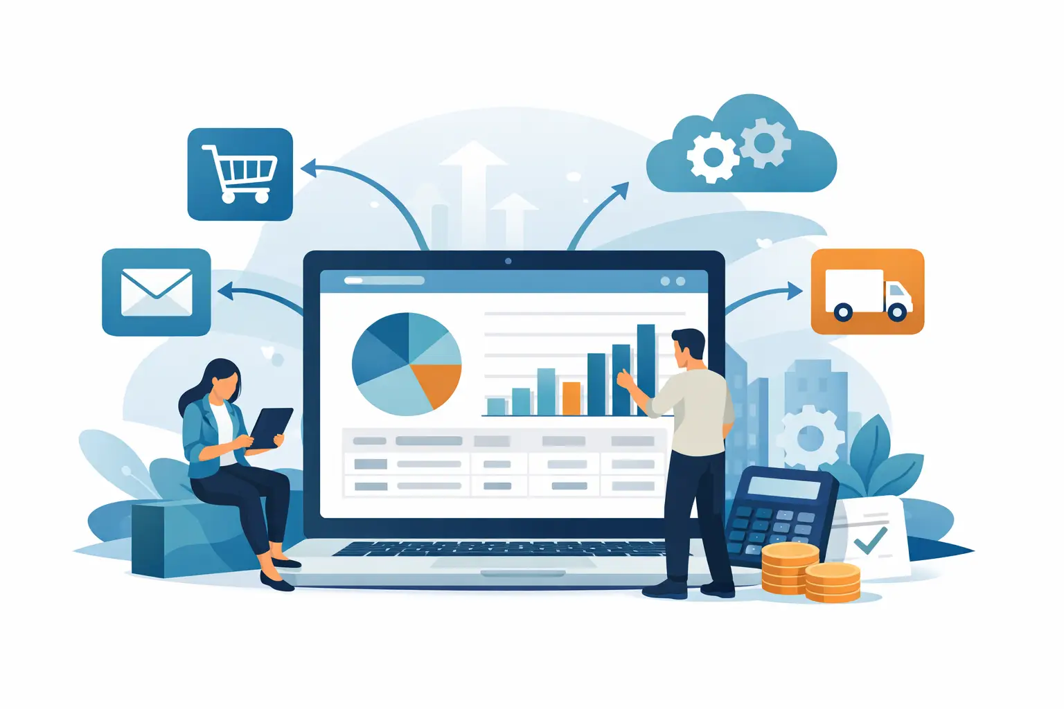 ربط التطبيقات بالأنظمة المحاسبية لقرارات أسرع