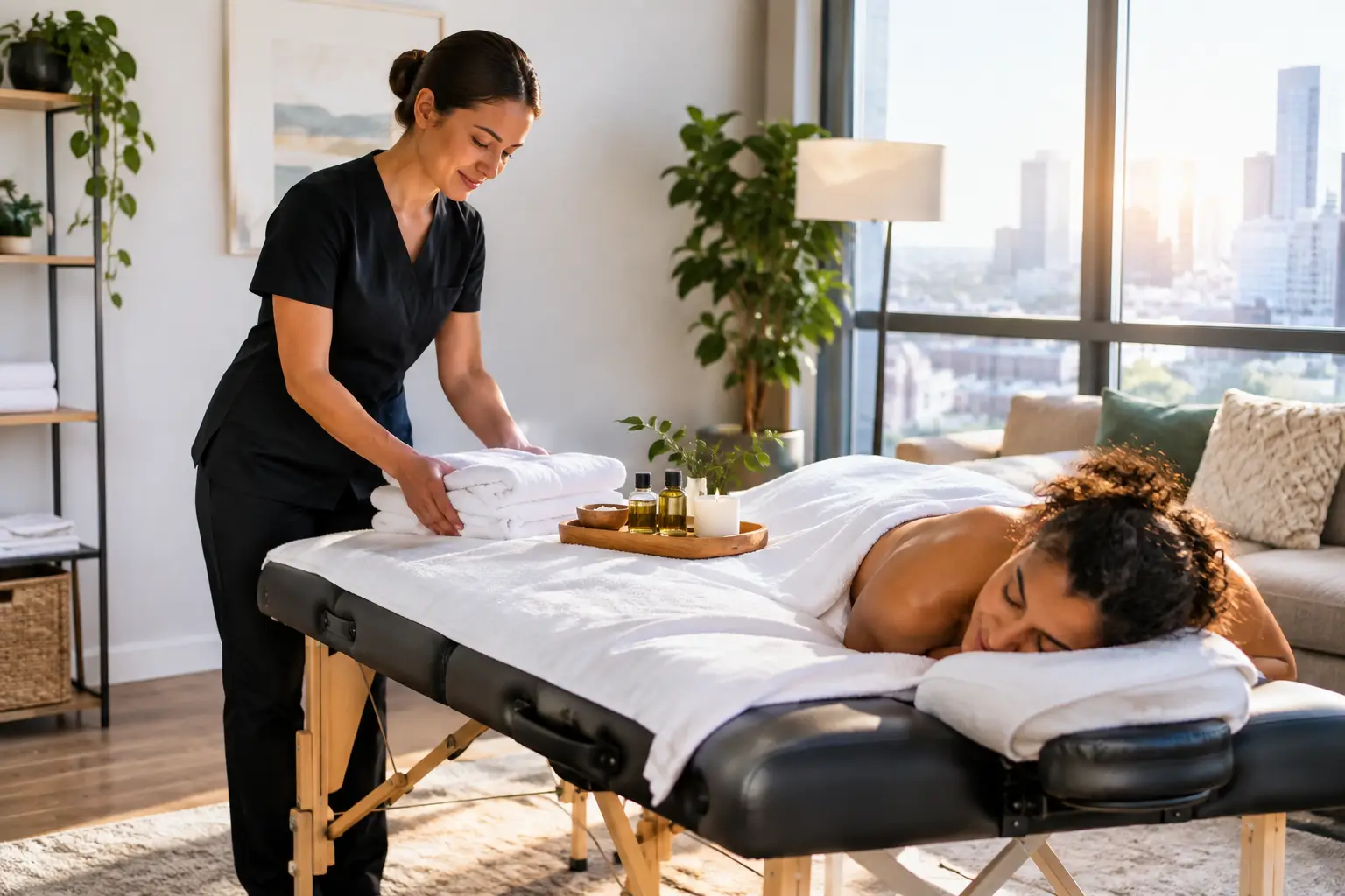 Mobile Massage: Ruhe, die zu Ihnen kommt