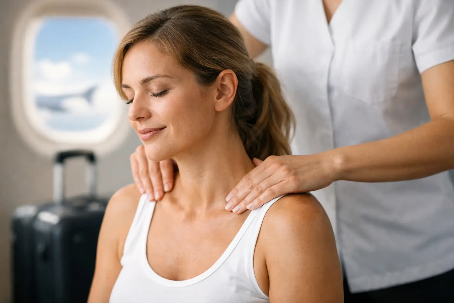 Massage gegen Reiseverspannung für freie Bewegung