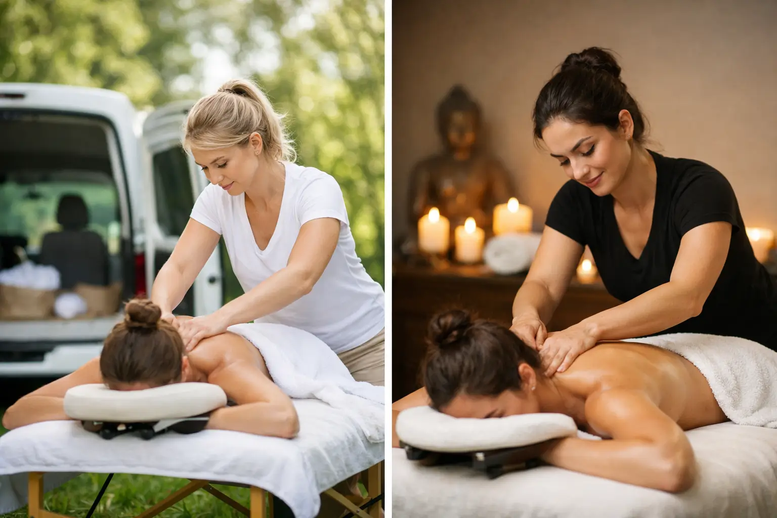 Mobile Behandlung oder Massagestudio wählen?