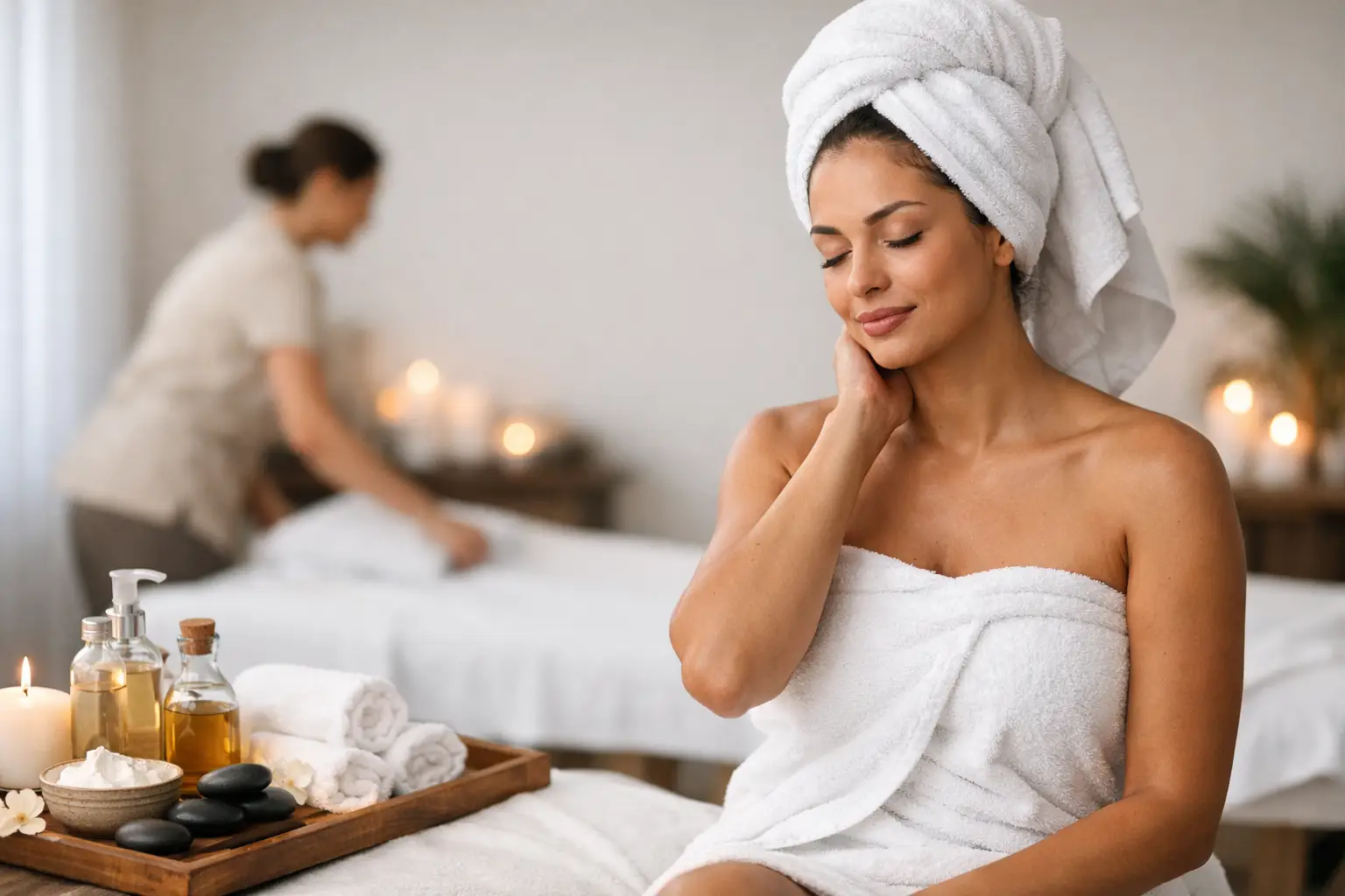 Massagevorbereitung für maximale Erholung