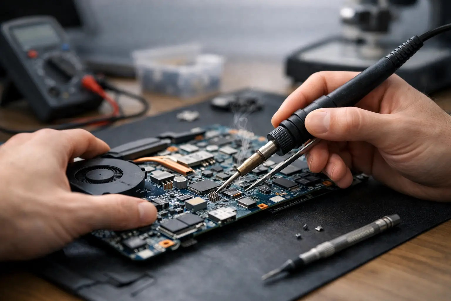 Laptop Motherboard Repair Guide for Real Faults