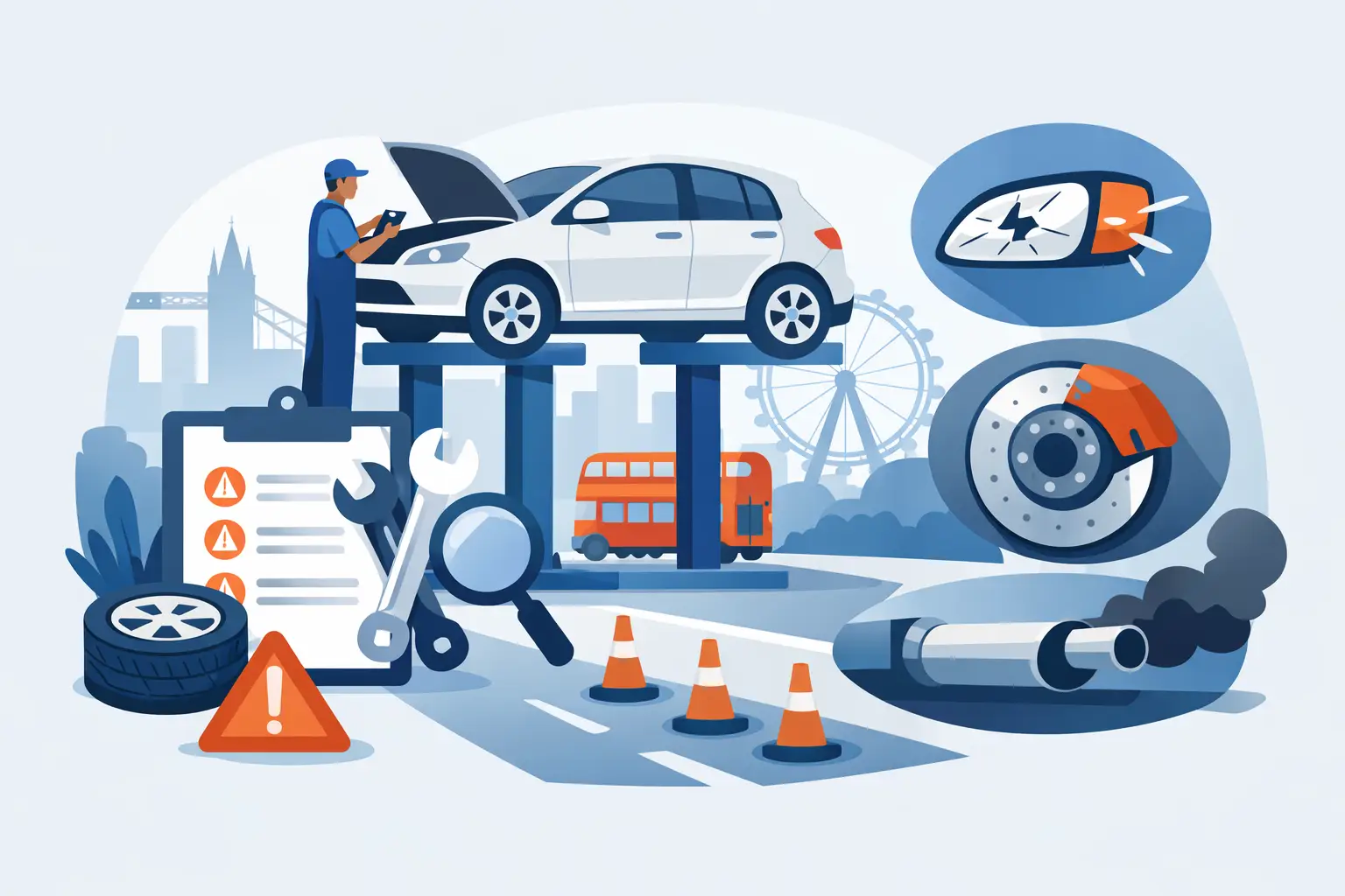 Pre MOT Check North London to Avoid Simple Fails