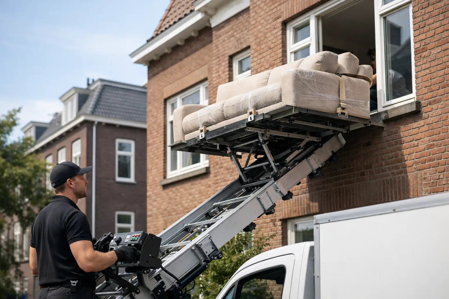 Verhuislift huren Den Haag zonder tillen