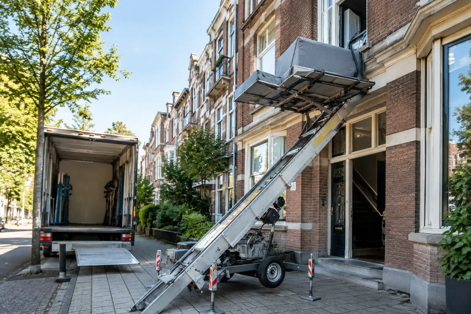 Verhuislift plaatsen op stoep: wat mag wel?