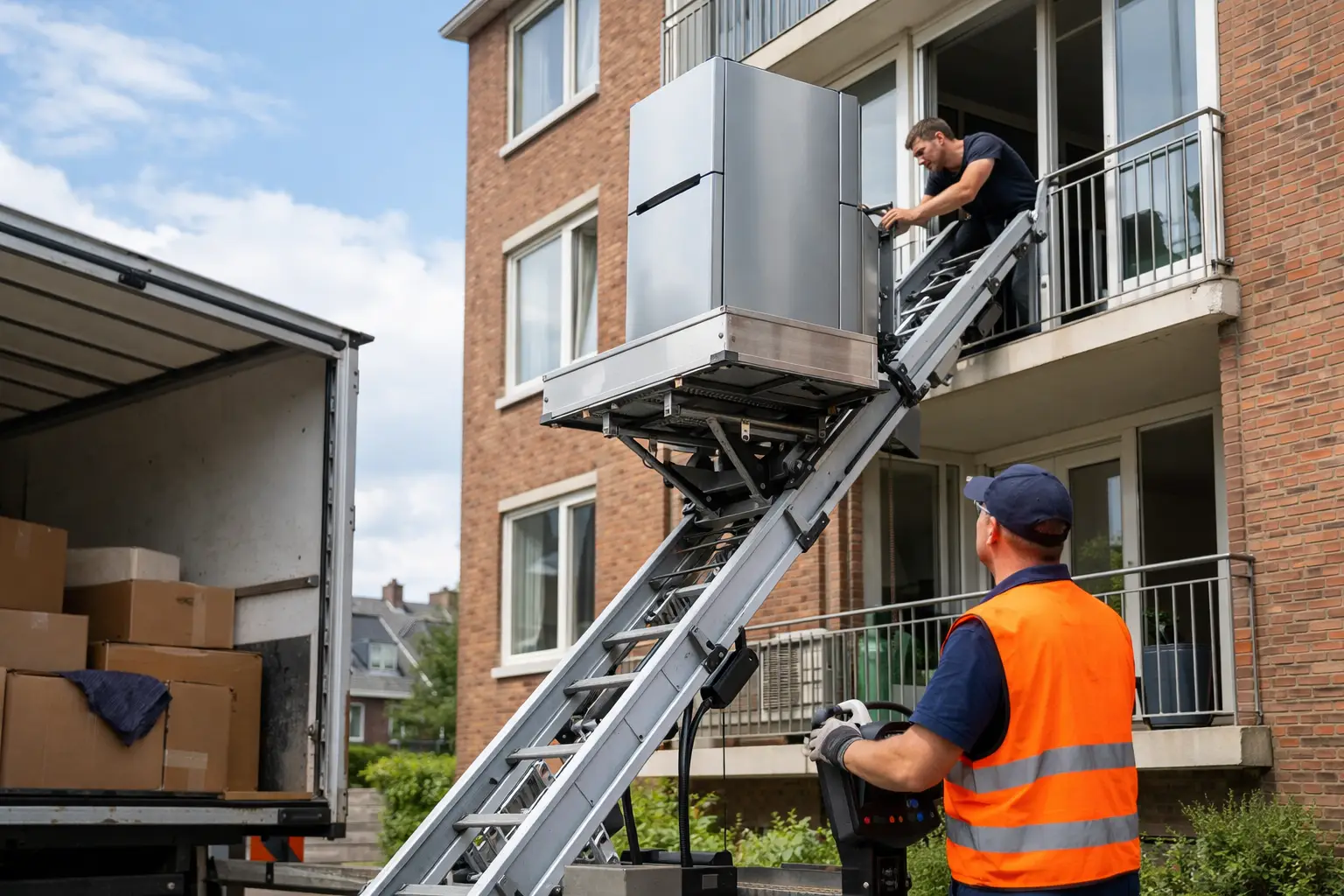 Verhuislift inzet bij bezorging snel geregeld
