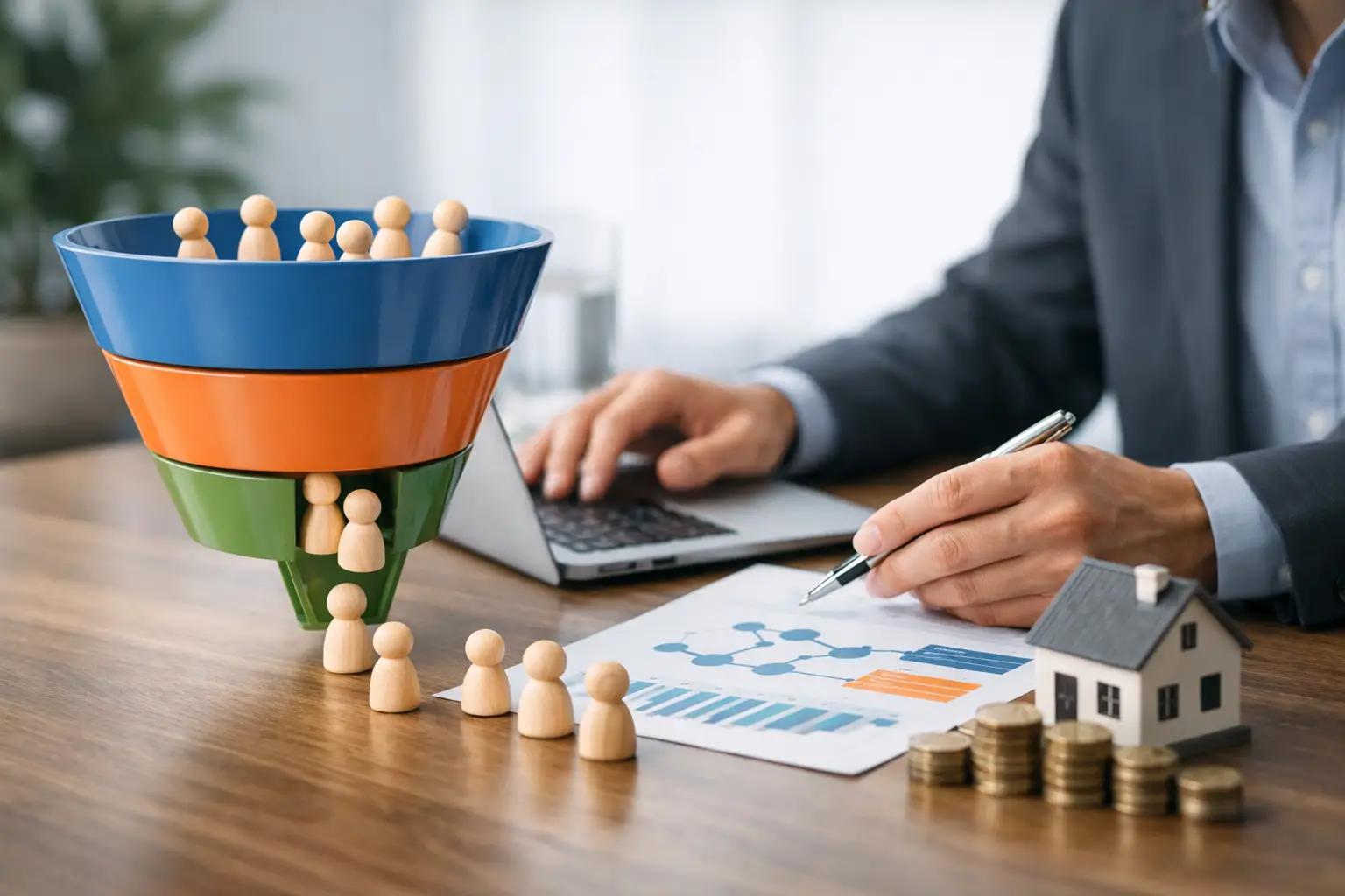 Esempio pipeline lead per PMI che converte