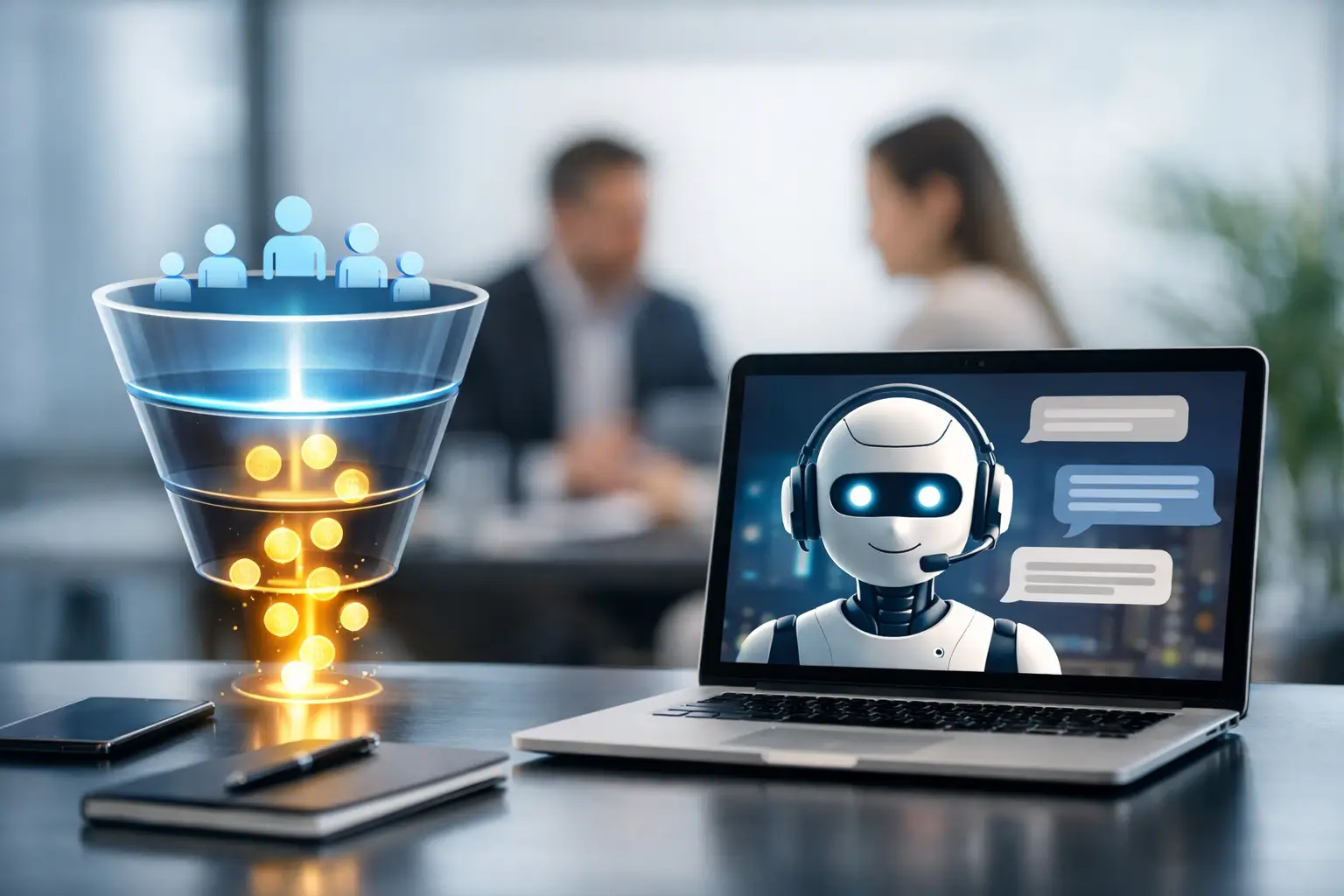Guida al funnel inbound con chat AI per convertire