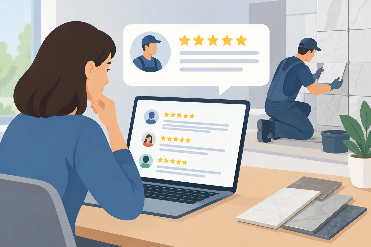How to Read Local Tile Installer Reviews Well