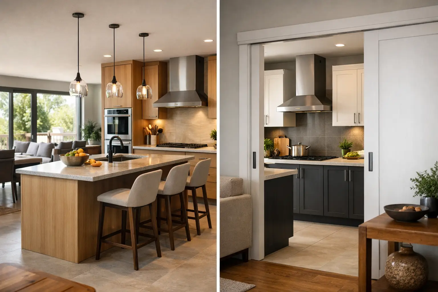Cocina abierta versus cerrada para tu hogar