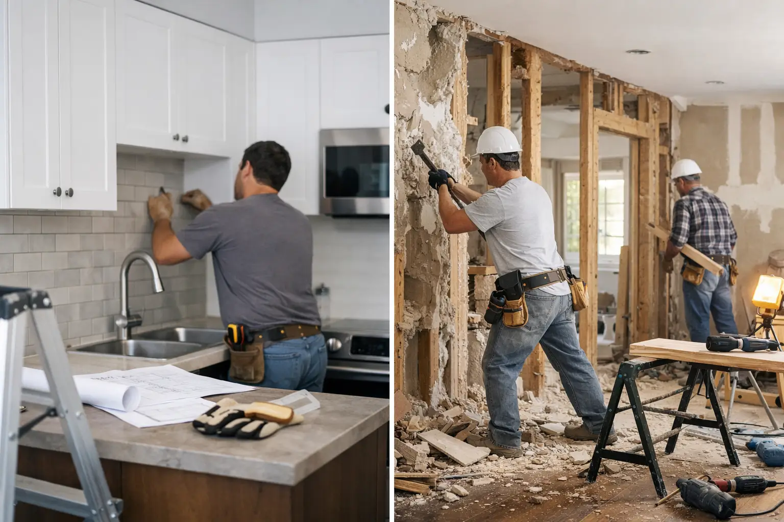 Remodelación parcial vs remodelación total