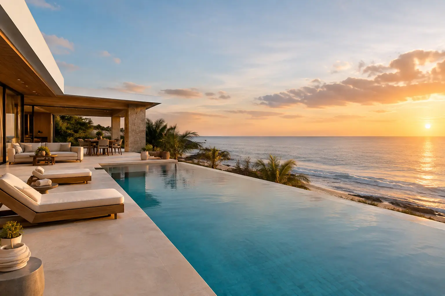 Proyecto Villa Costera y el lujo frente al mar