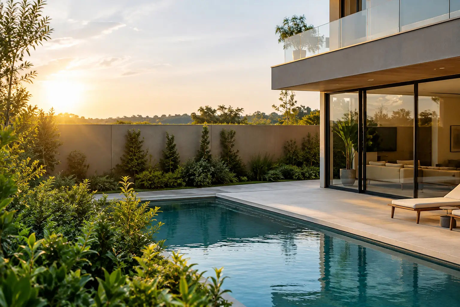 Privacidad en arquitectura residencial de lujo