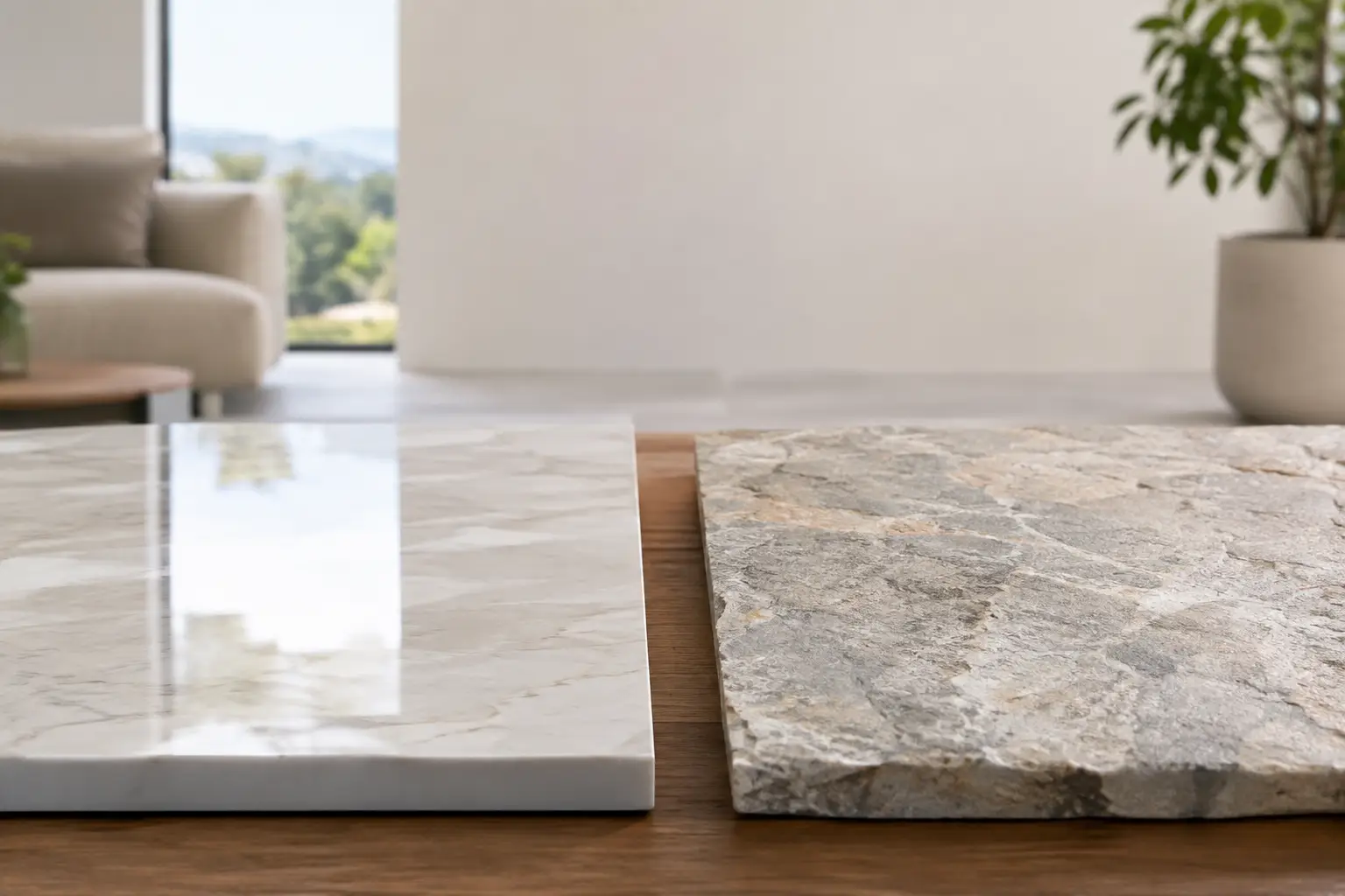 Porcelanato versus piedra natural: cuál elegir