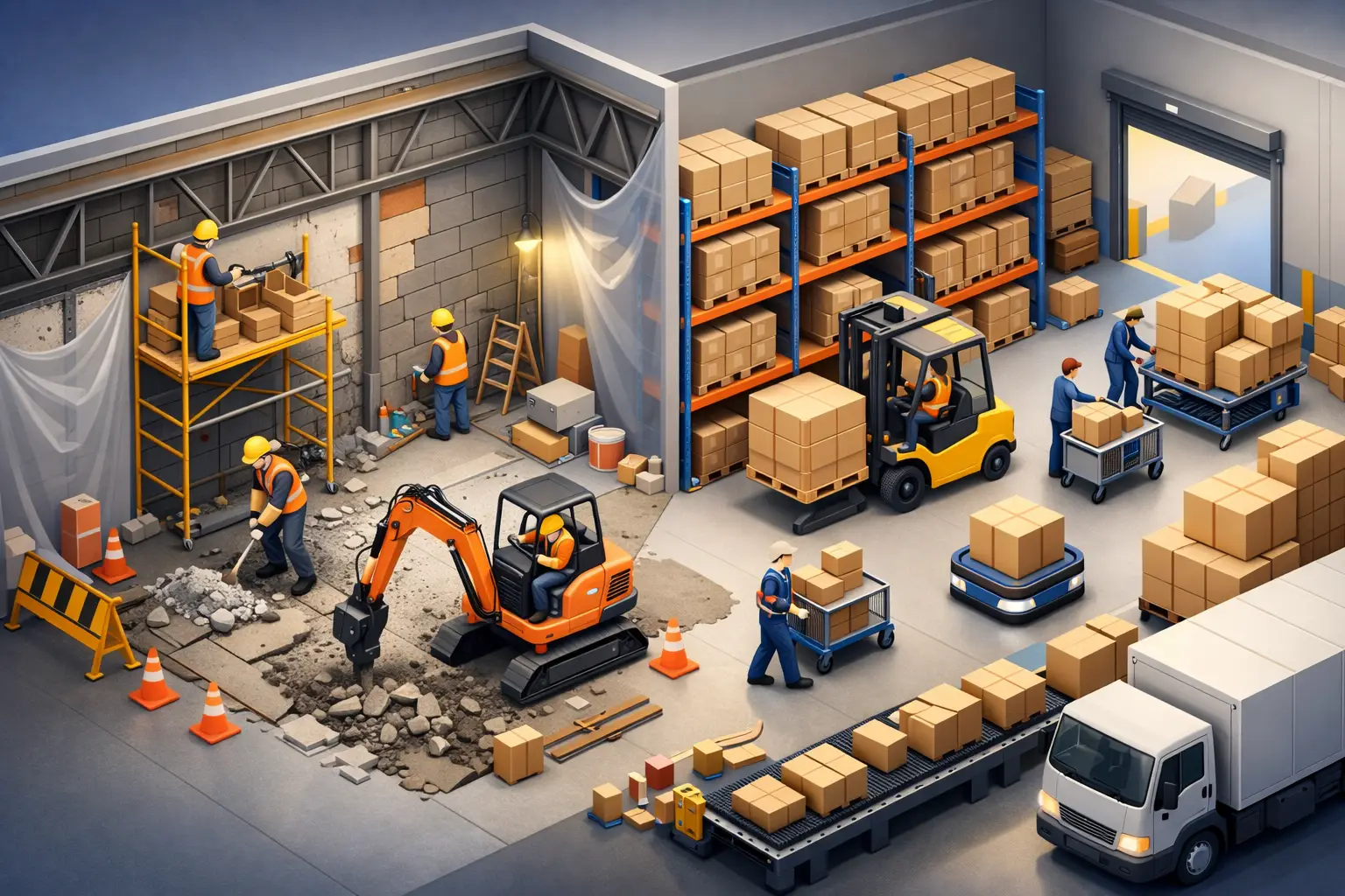 Can Warehouses Operate During Renovations?