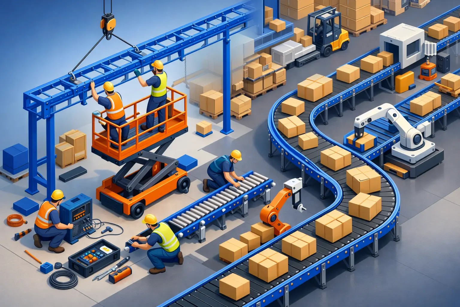 Conveyor System Installation Without Lost Throughput