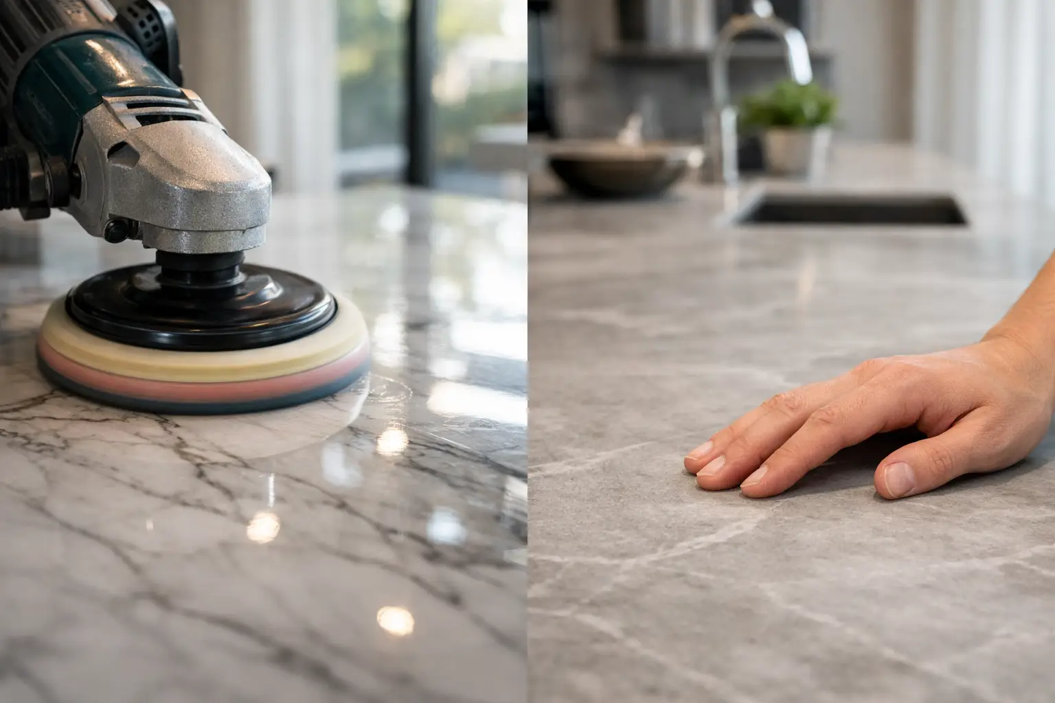 Stone Polishing Versus Honing for Sydney Homes