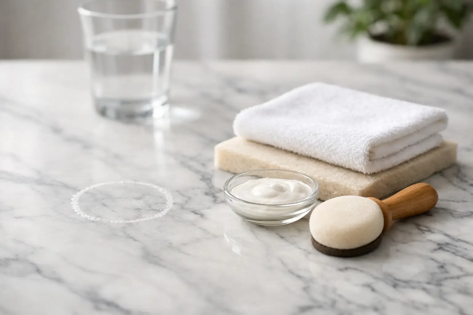 Fix Water Rings on Marble Without Causing Damage