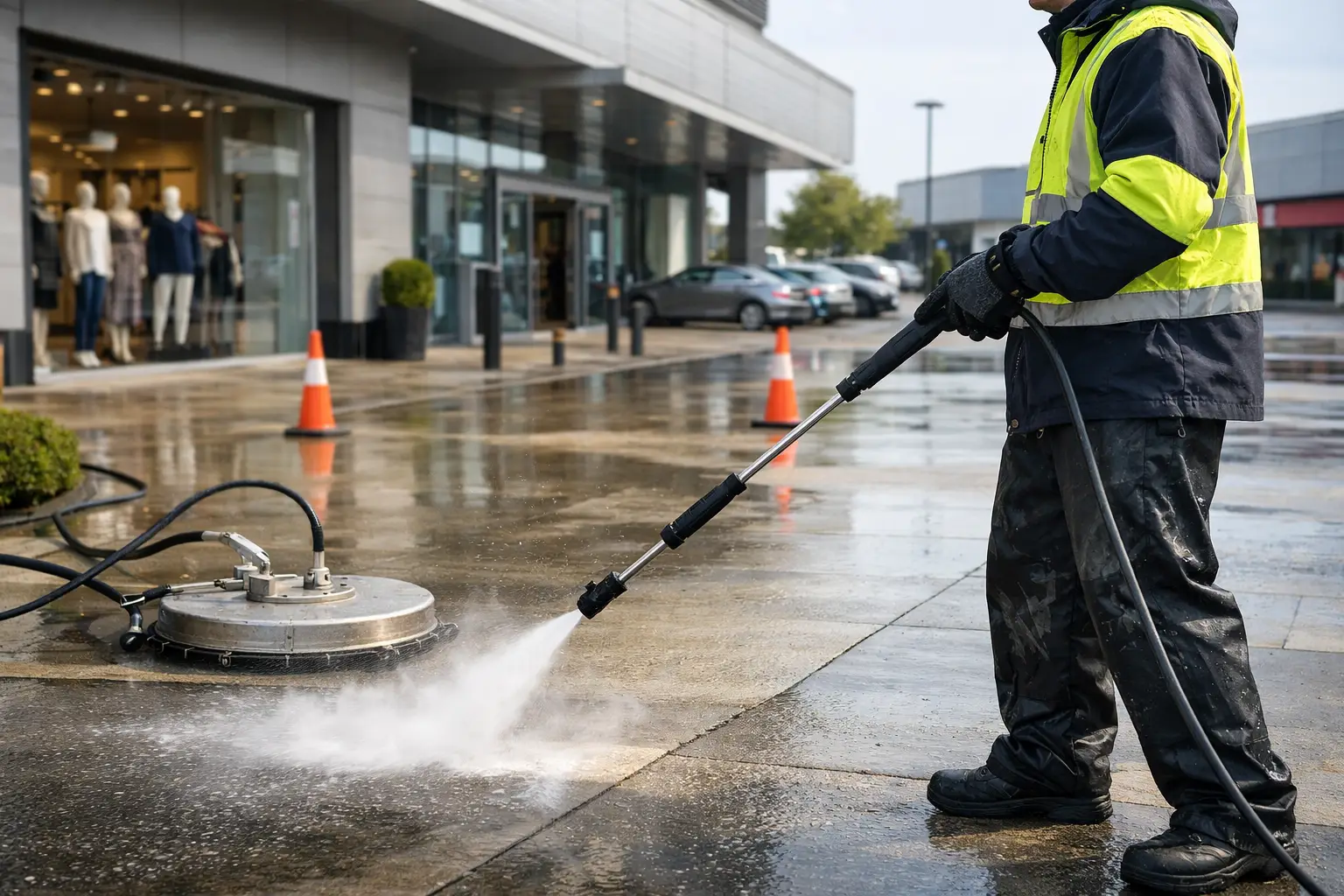 Choosing a Retail Park Pressure Washing Service