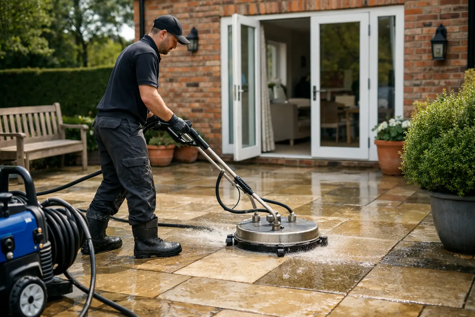 Patio Cleaning Cheshire for Cleaner Paving