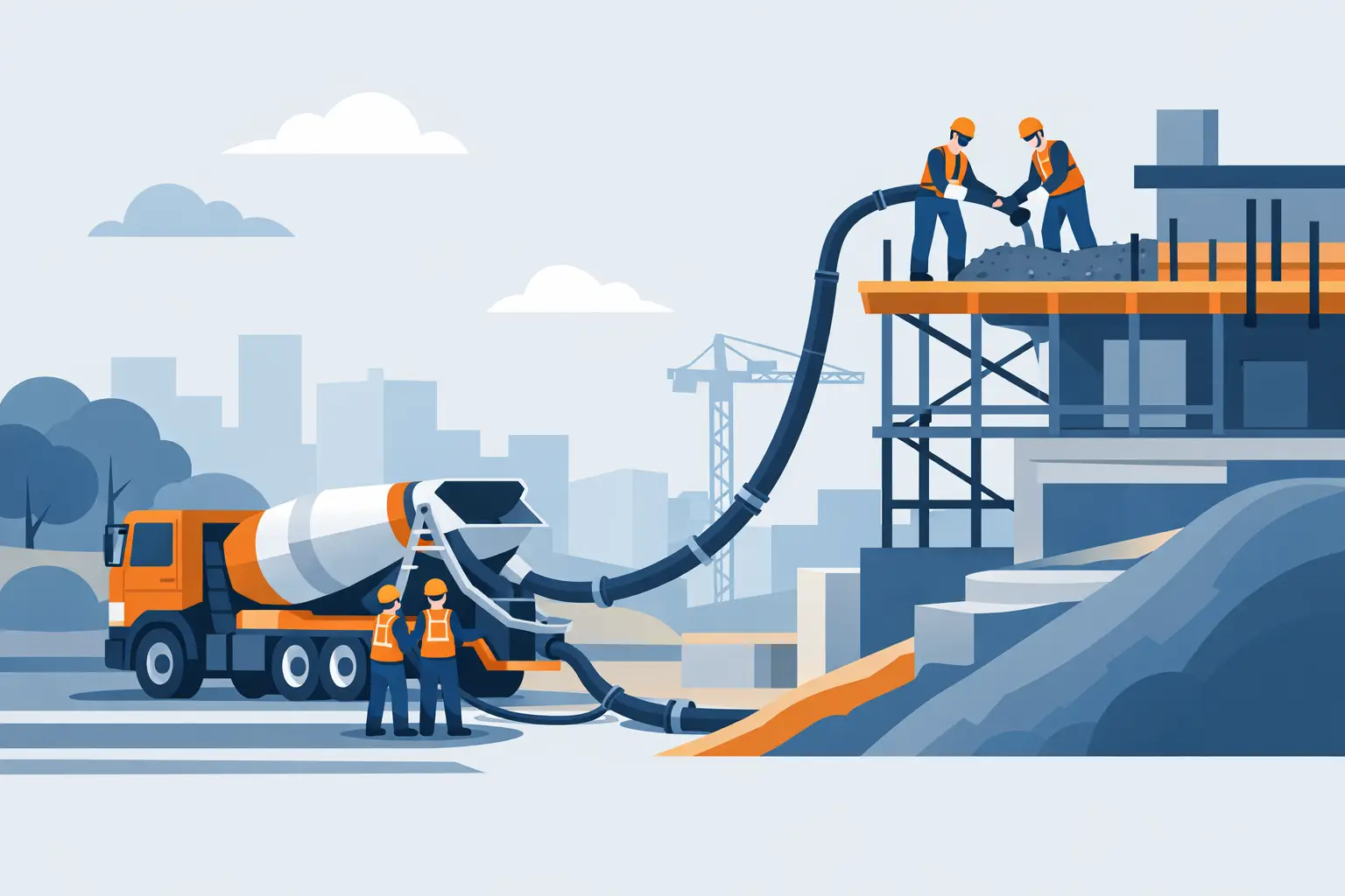 Line Pump Rental for Hard-to-Reach Concrete Pours