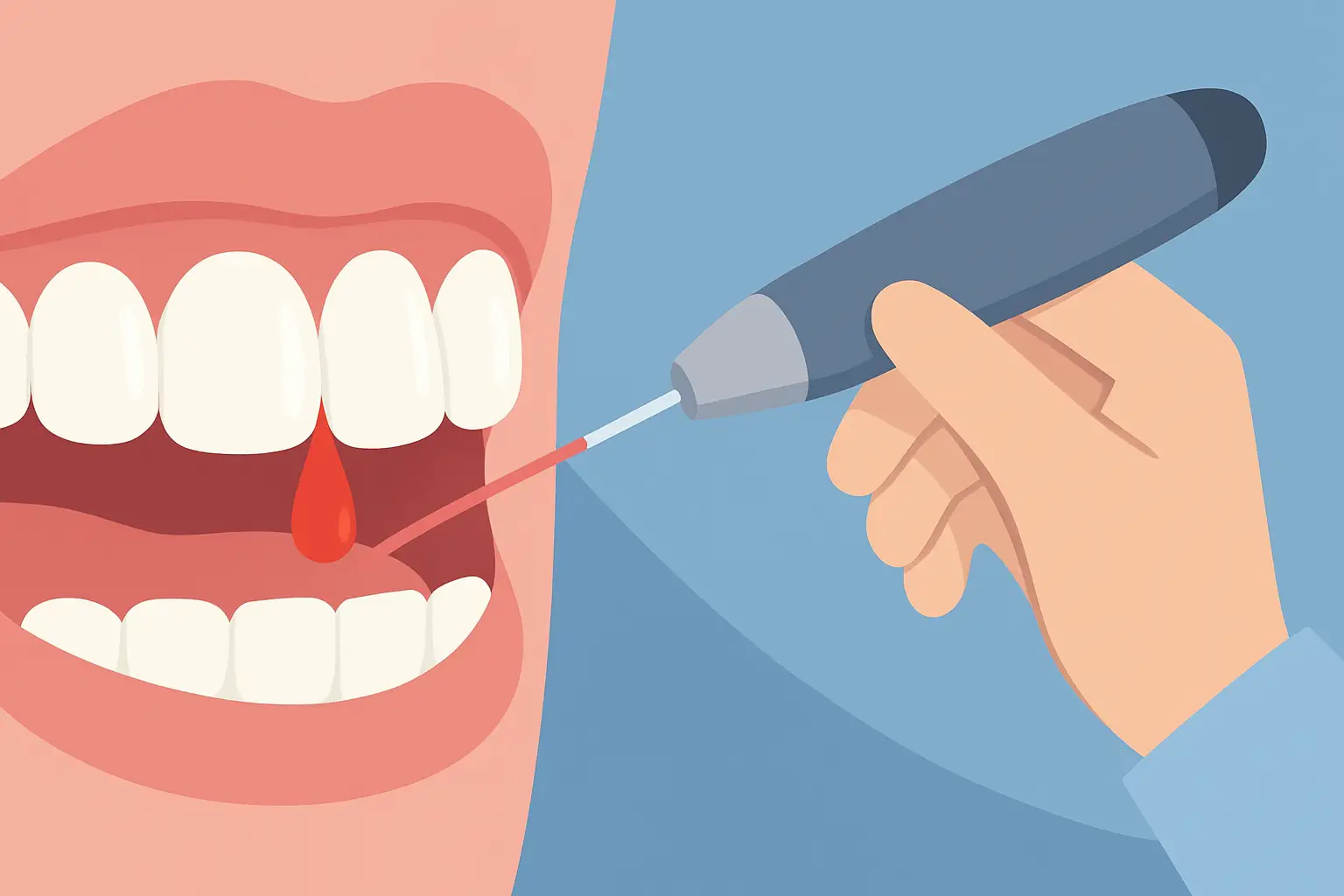 Gingii care sângerează: când ajută laserul