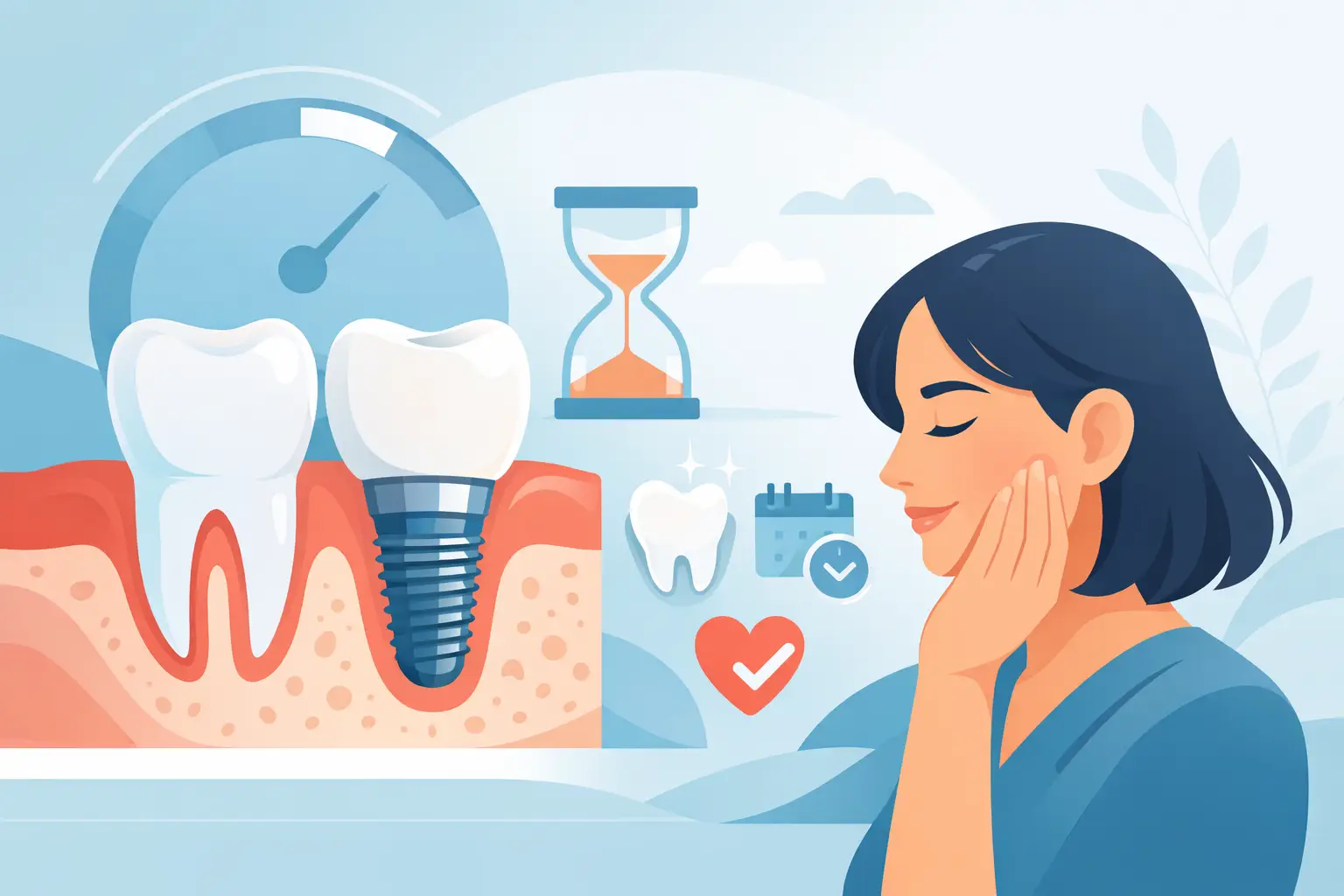 Cât durează vindecarea după implant dentar?
