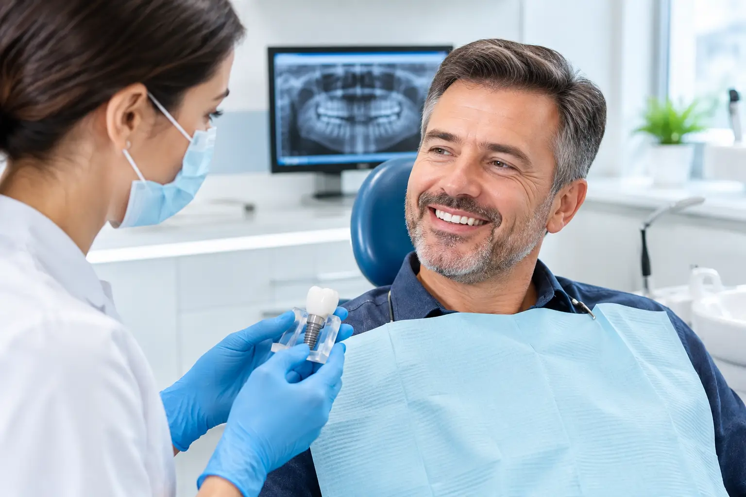 Implant dentar preț Bacău 2026: ce include costul complet