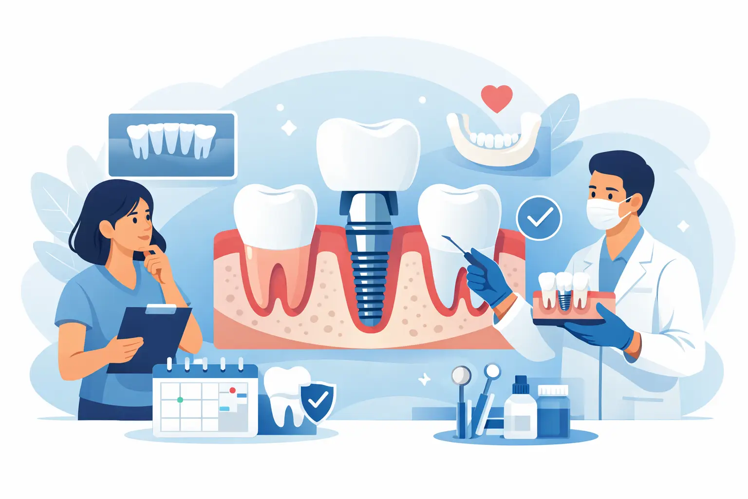 Cum te pregătești pentru implant dentar corect