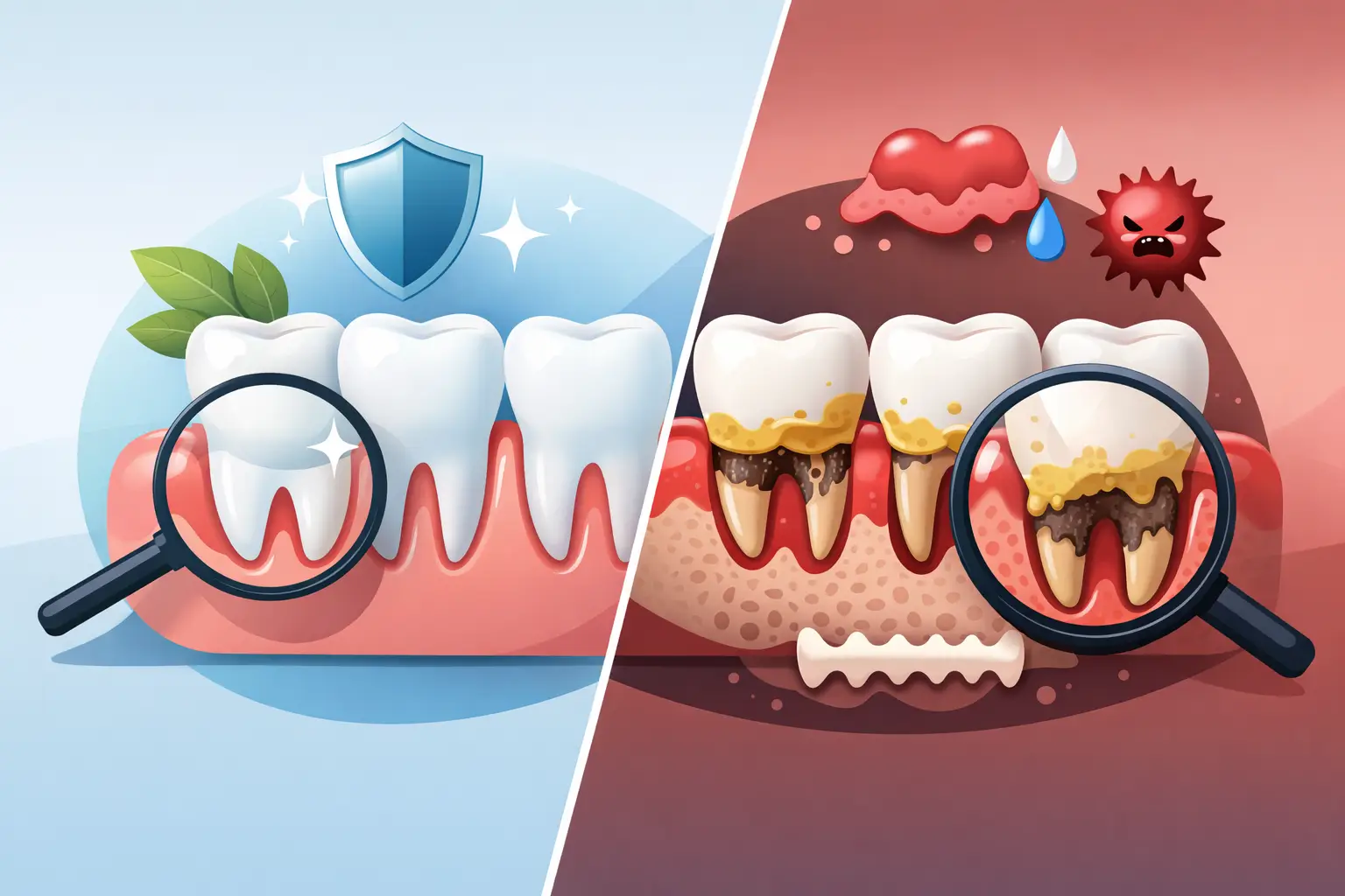 Gingivită sau parodontită? Diferențe clare
