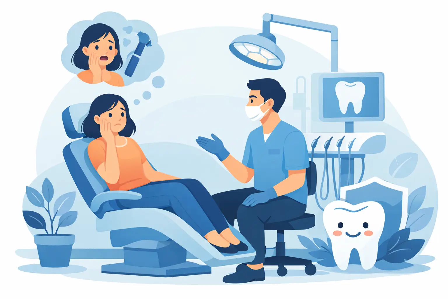Cum reduci frica de dentist fără sedare