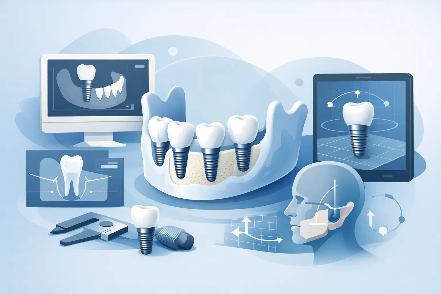 Planificare 3D pentru implanturi dentare