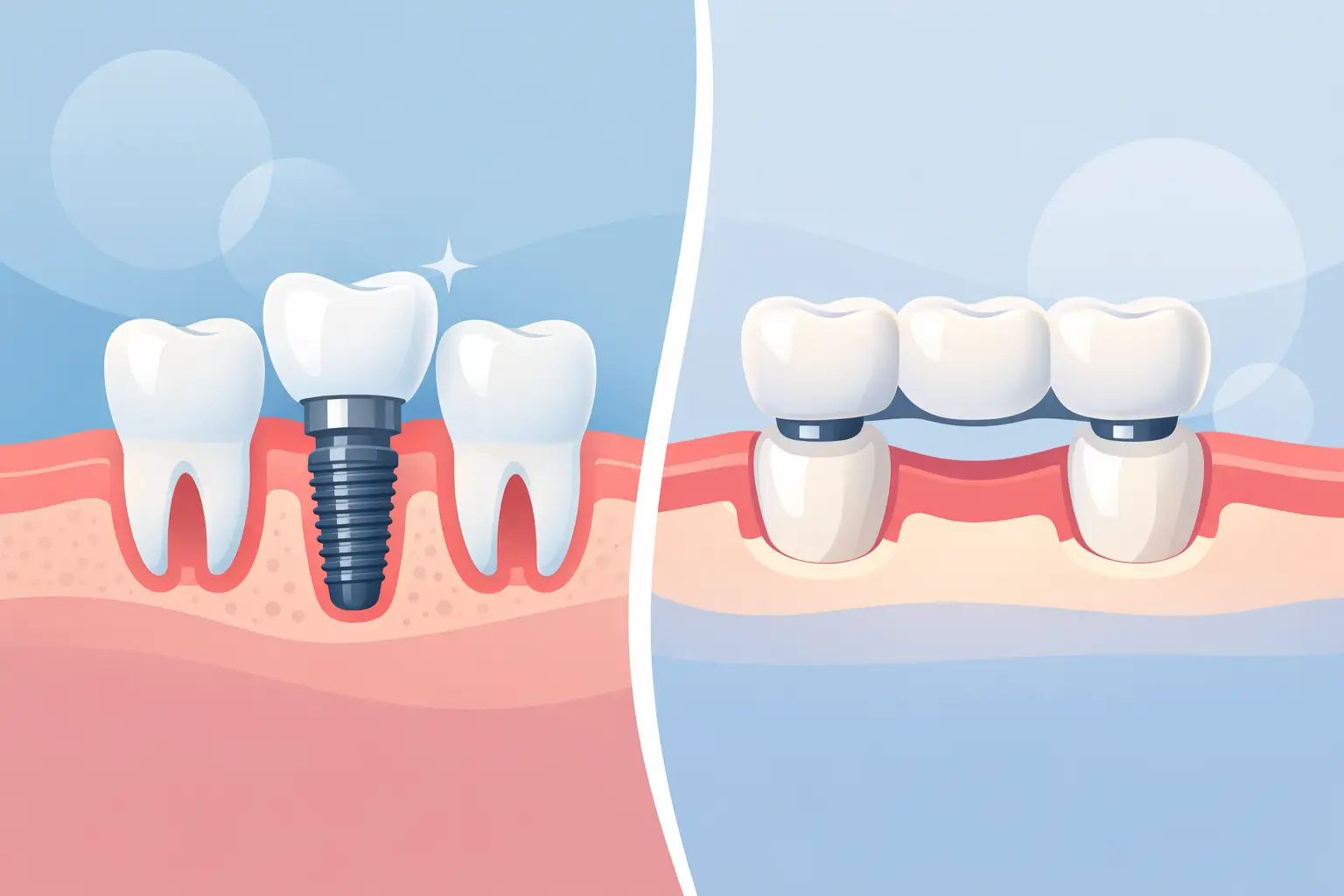 Implant dentar sau punte - ce alegi?