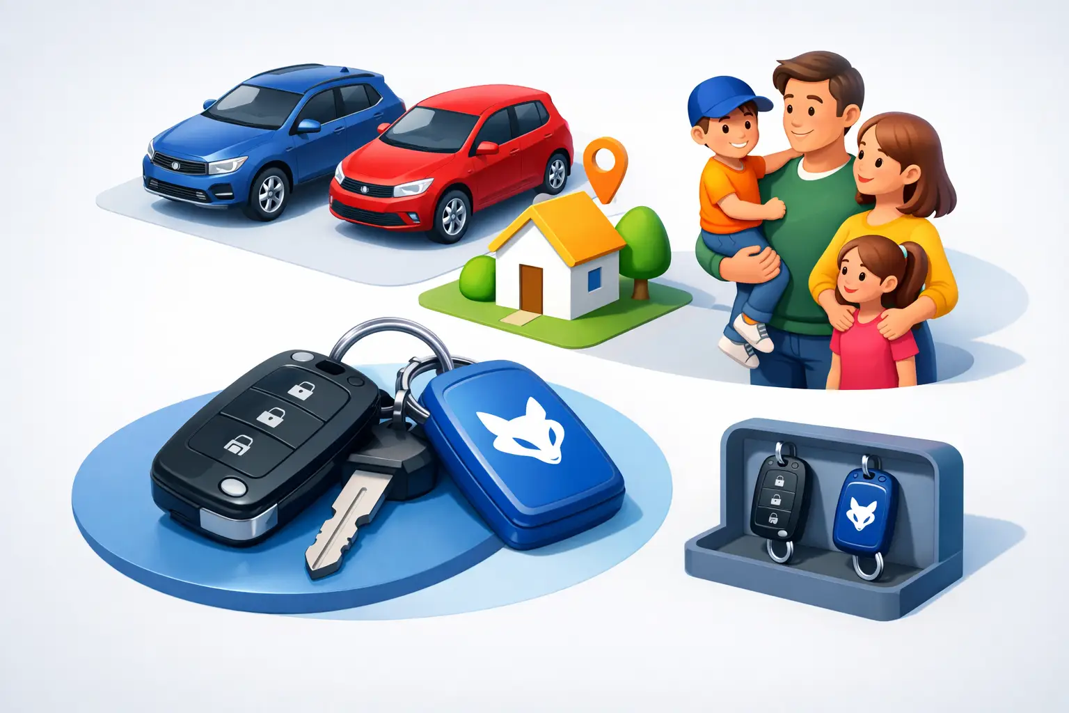 Extra autosleutel voor gezin: slim geregeld