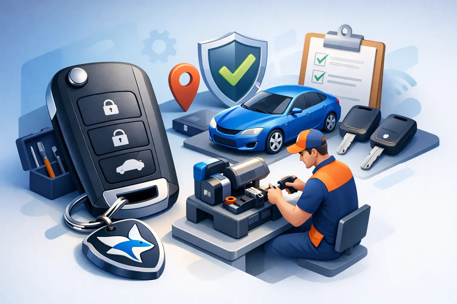 Snelle autosleutel service zonder gedoe