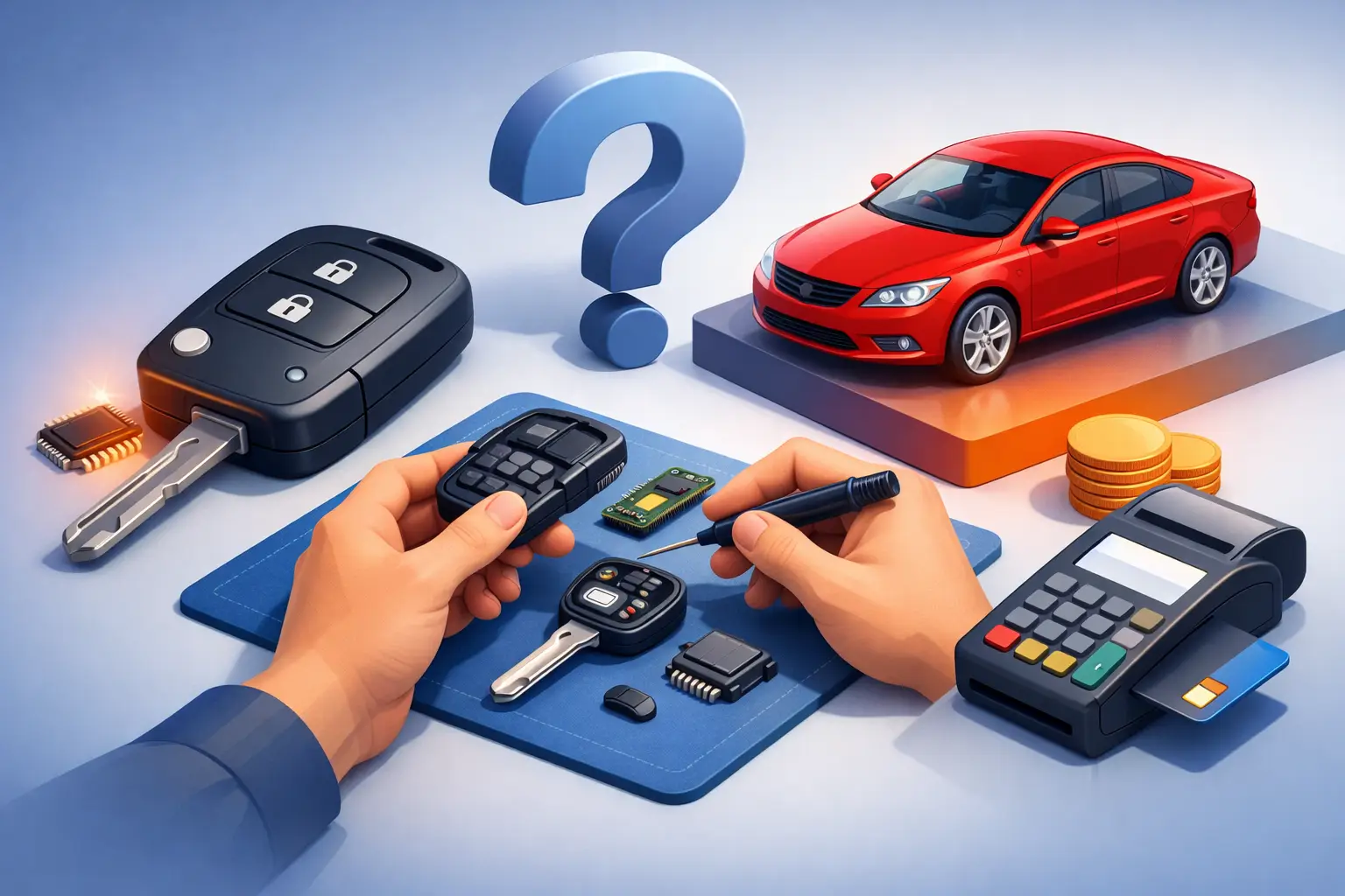 Transponder sleutel auto vervangen: wat kost het?