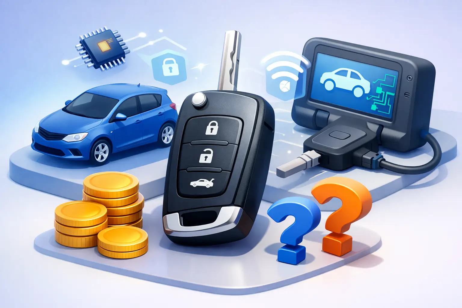 Autosleutel laten inleren: wat kost het?