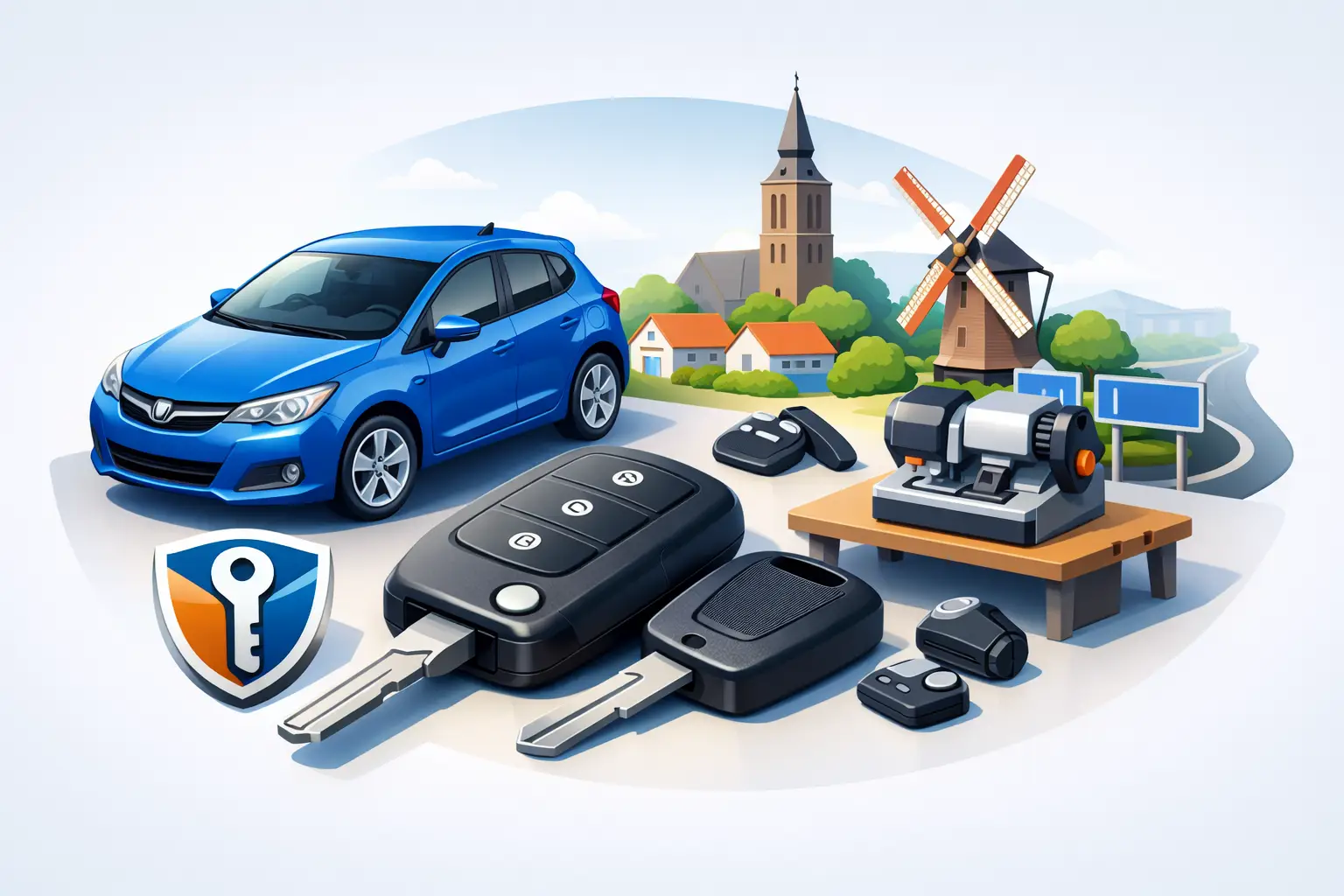 Autosleutel laten bijmaken in Hoogeveen