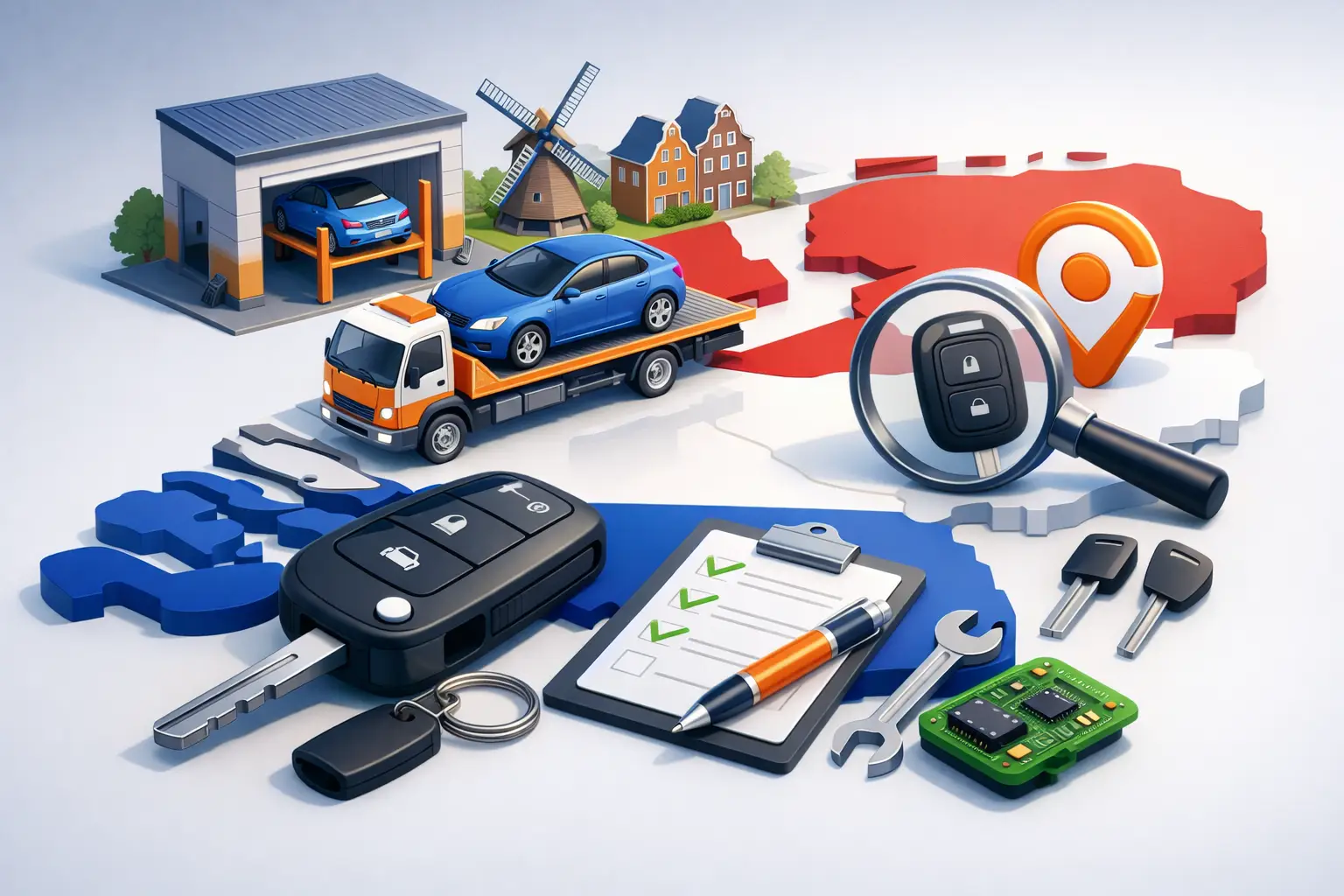 Stappenplan autosleutel vervangen Nederland