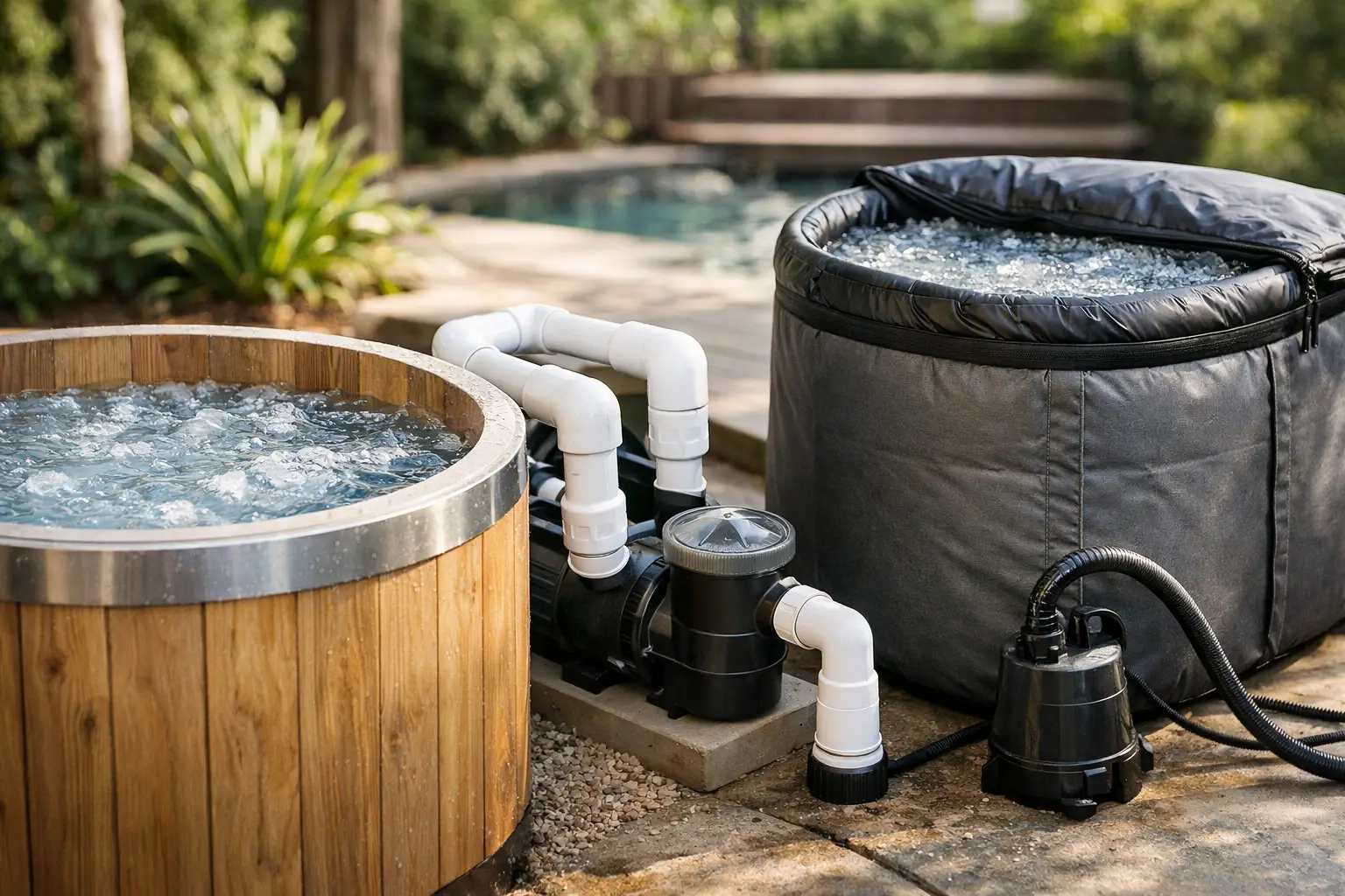Does a Cold Plunge Need Plumbing? Your Options
