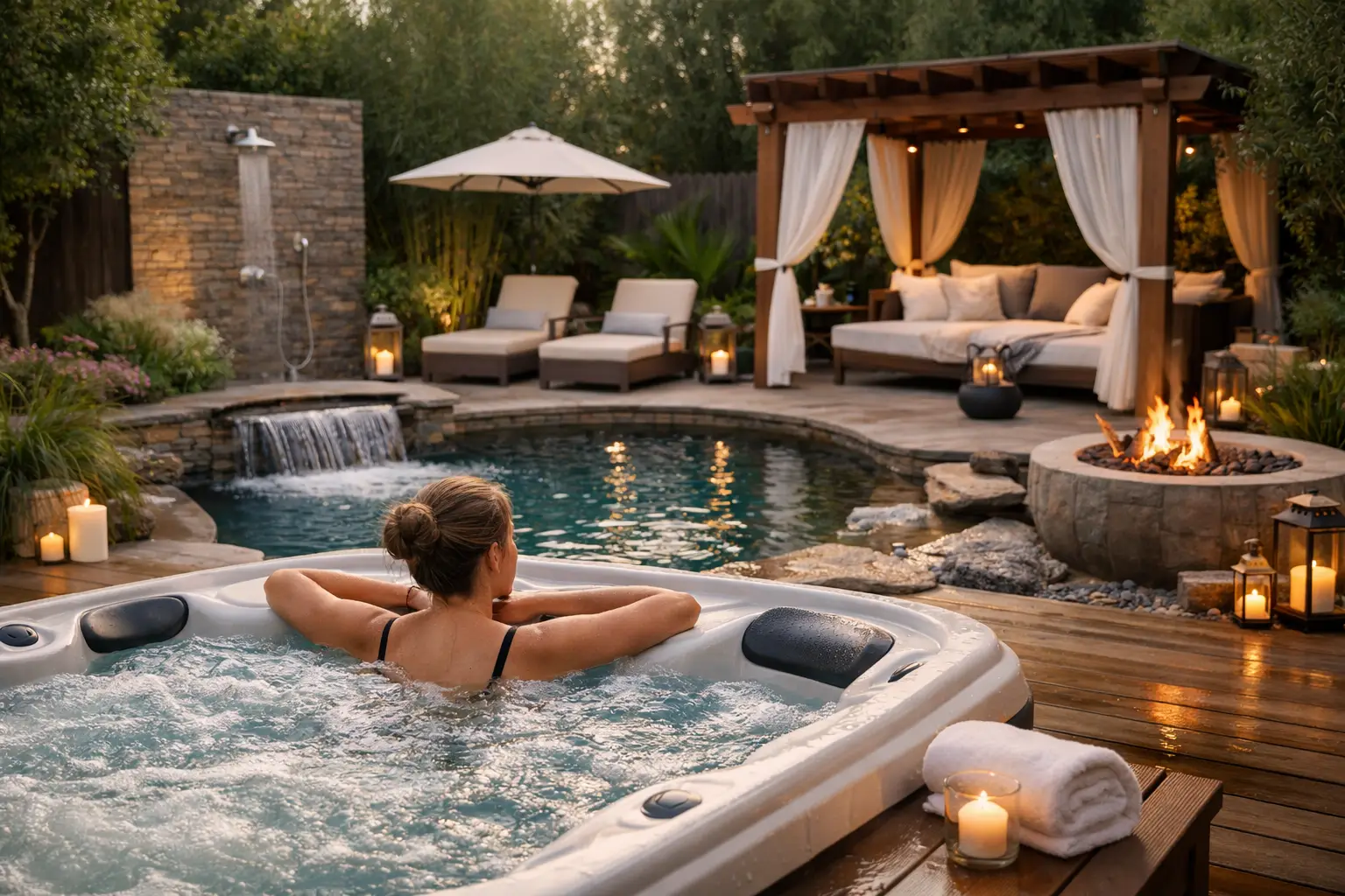 Private Spa Backyard Ideas for a Restorative Retreat