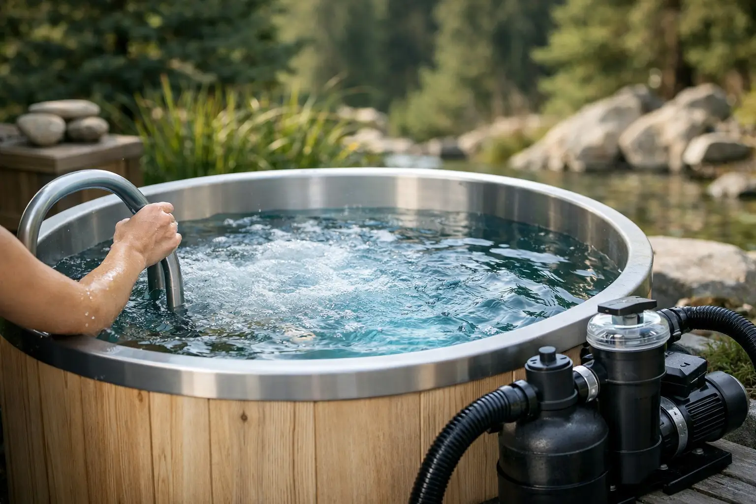 Cold Plunge Filtration for Clear, Calm Water