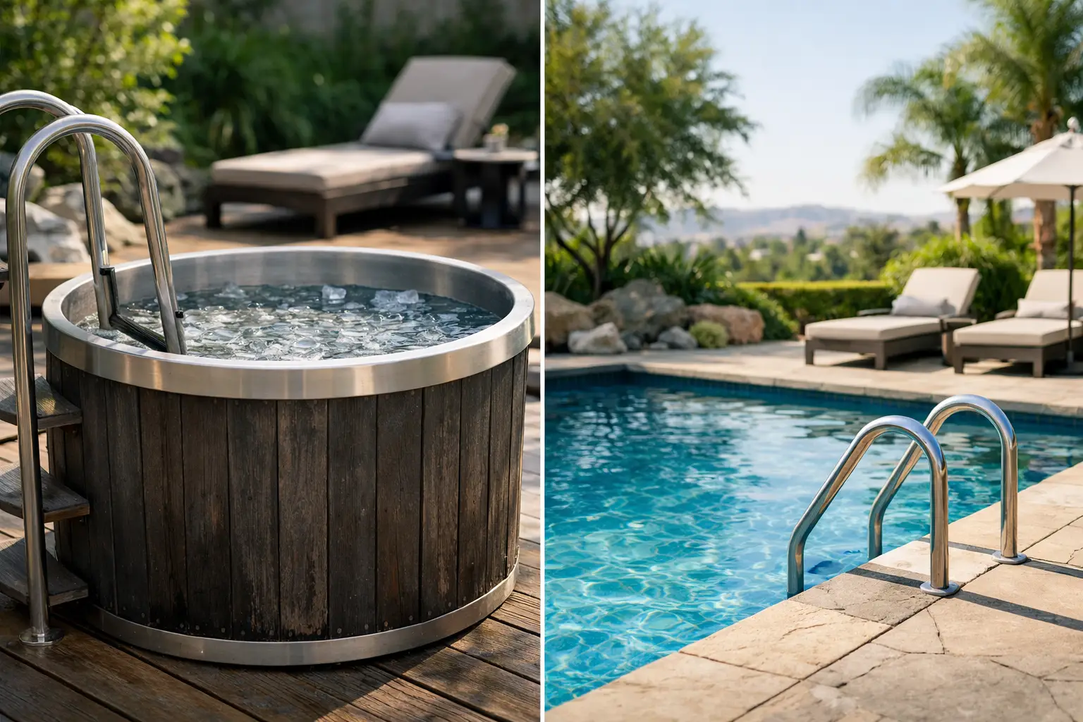 Cold Plunge Tub vs Pool for Your Outdoor Oasis