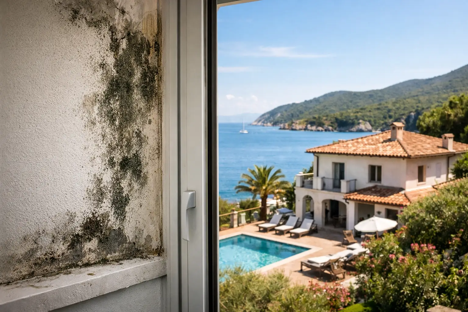 Cinque segnali di muffa in una villa all'Elba