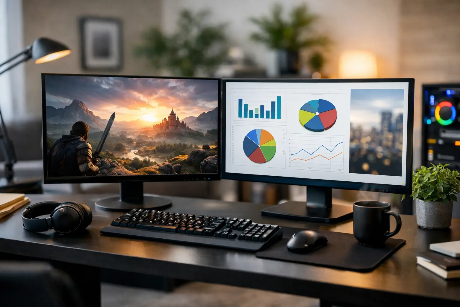 Dual Monitor Builds for Gaming, Work and Play