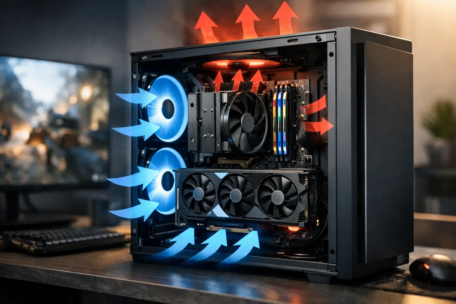 How to Optimise PC Airflow for Cooler Gaming
