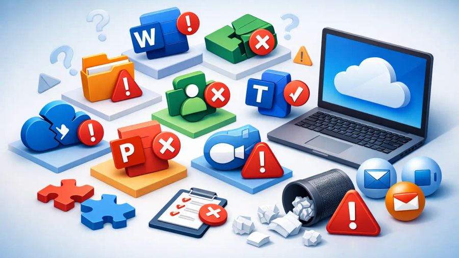 9 errores al implementar Microsoft 365