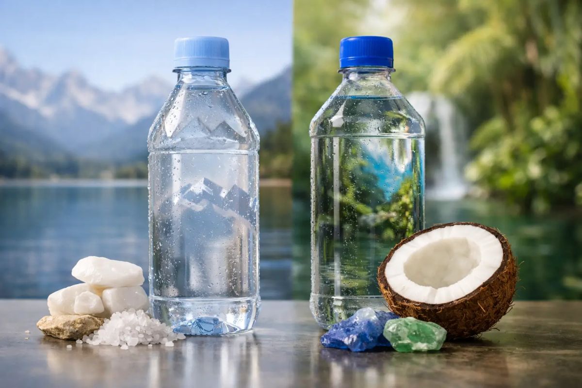 Evian vs Fiji Water Minerals Compared