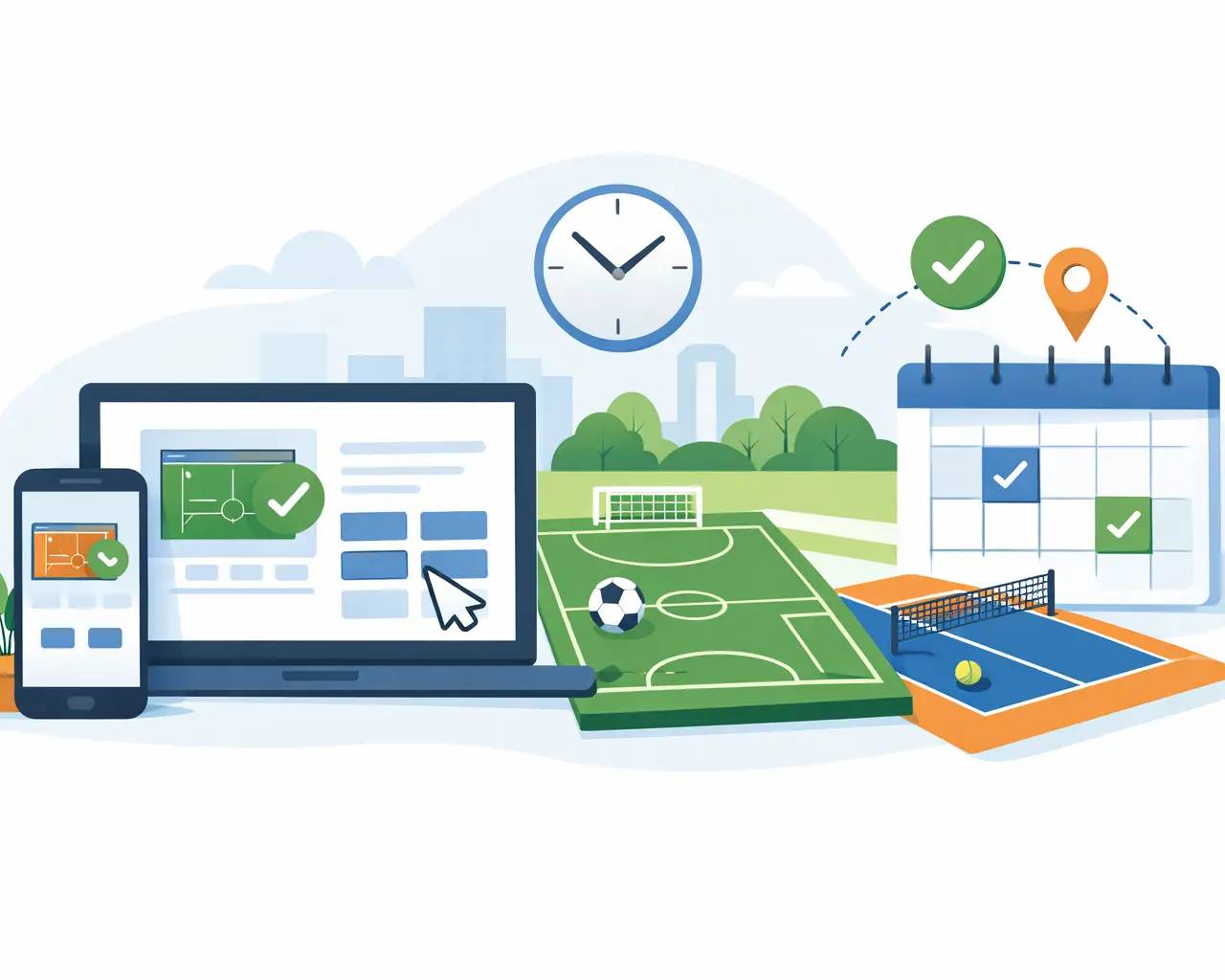 Reservar canchas deportivas online sin caos